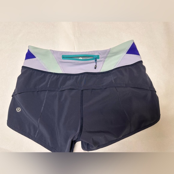 Lululemon Run Speed Shorts Navy Purple Lined Running Athletic✨ - Picture 5 of 5